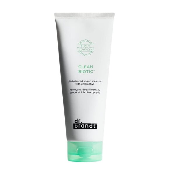 Two for $30 Dr Brandt Clean Biotic PH-Balanced Yogurt Cleanser Chlorophyll NIB - Picture 2 of 11